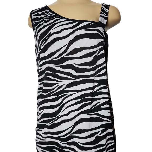 Agenda Tops - Agenda Zebra Print Top